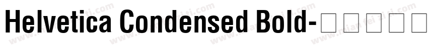 Helvetica Condensed Bold字体转换